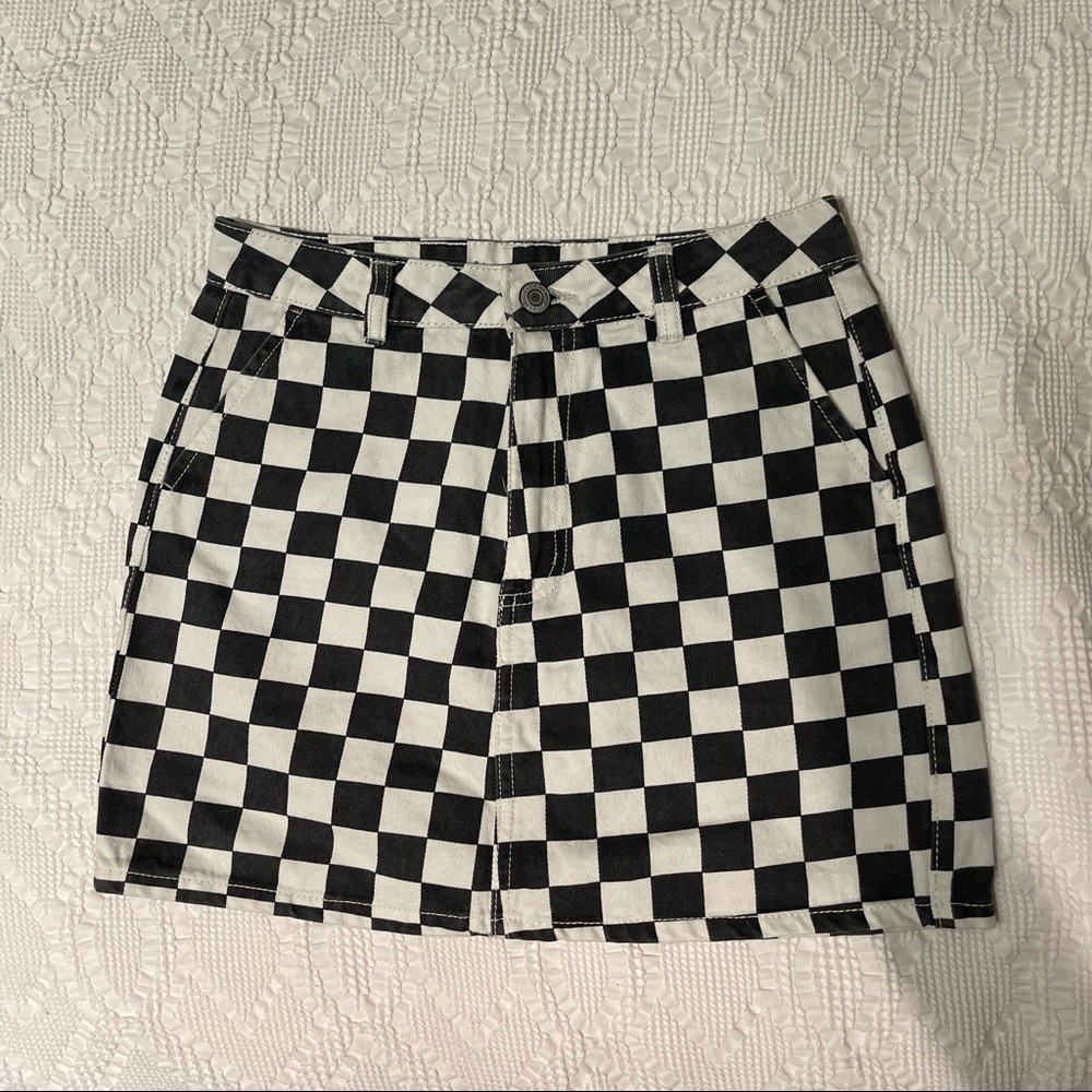 Checkered skirt